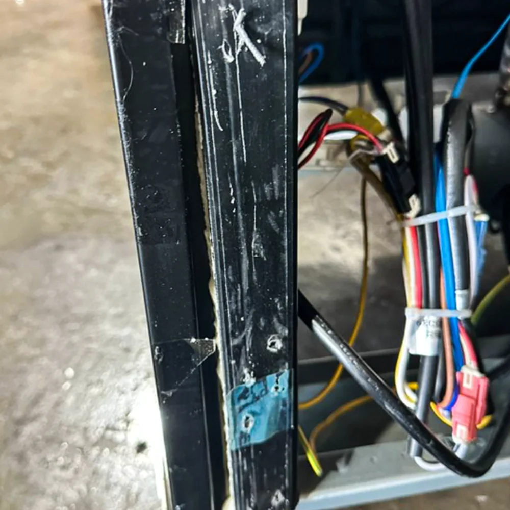 Used 53" Glass Door Merchandiser Refrigerator, 45 Cu. Ft., 2 Swing Doors, 1 Year Warranty