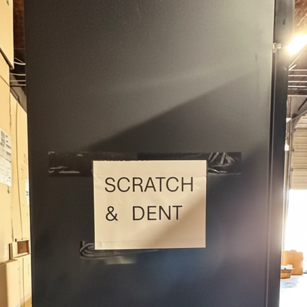 Used 53" Glass Door Merchandiser Refrigerator, 45 Cu. Ft., 2 Swing Doors, 1 Year Warranty