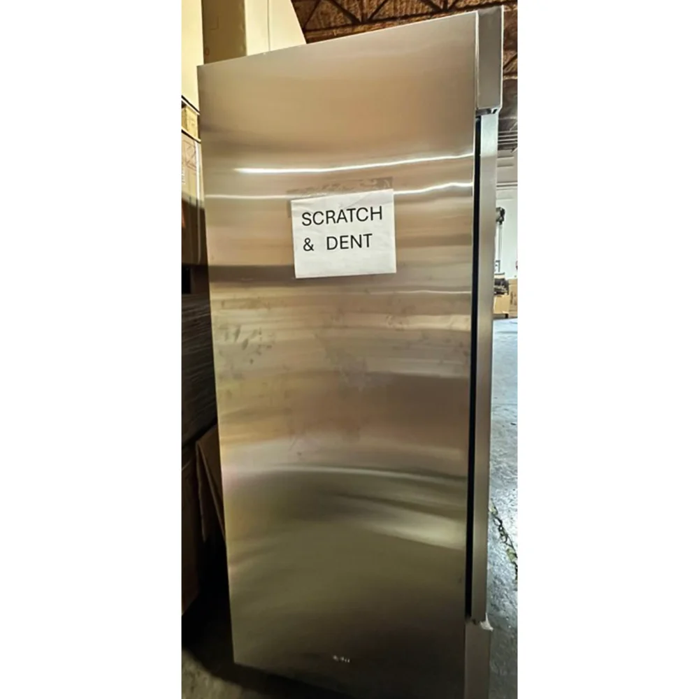 Used 54" Reach-In Refrigerator, 2 Glass Door, Stainless Steel, 1 Year Warranty