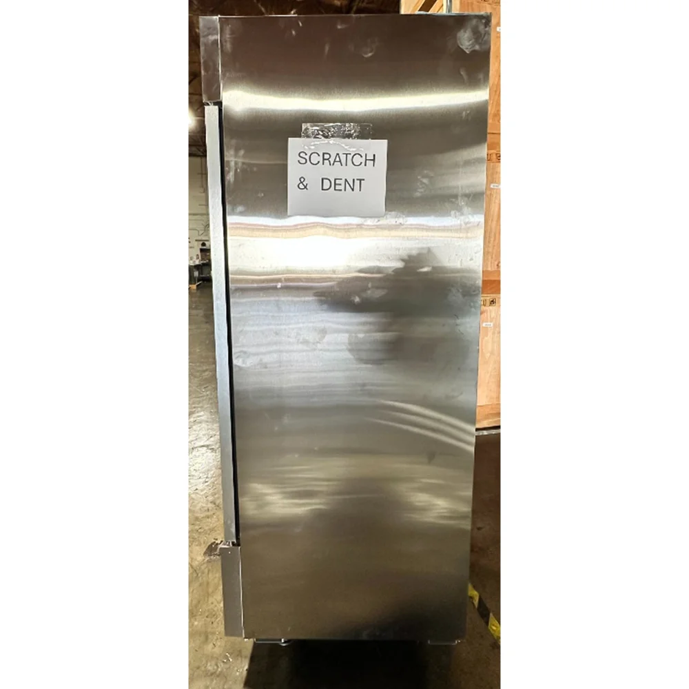 Used 54" Reach-In Refrigerator, 2 Glass Door, Stainless Steel, 1 Year Warranty