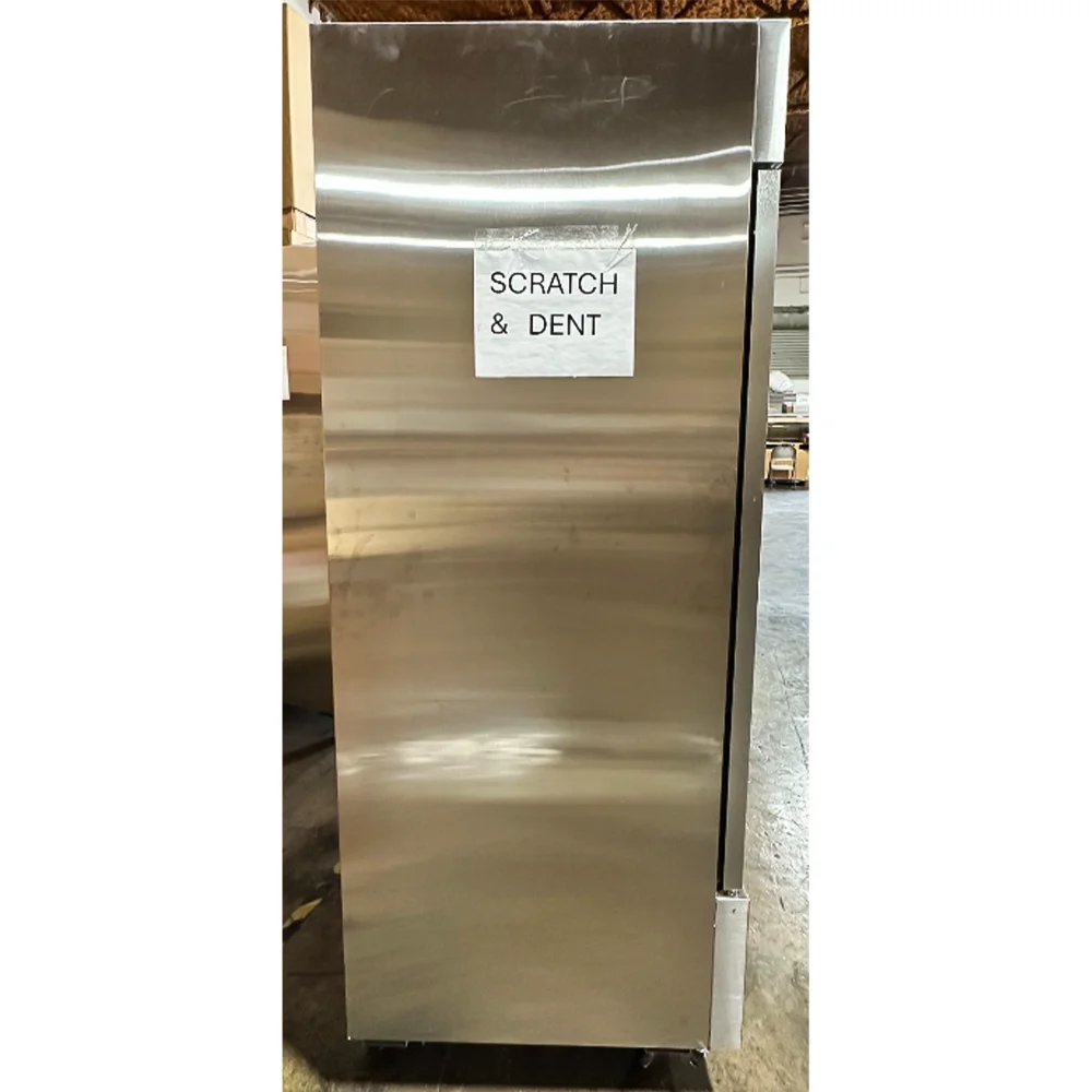 Used 54" Reach-In Refrigerator, 2 Glass Door, Stainless Steel, 1 Year Warranty