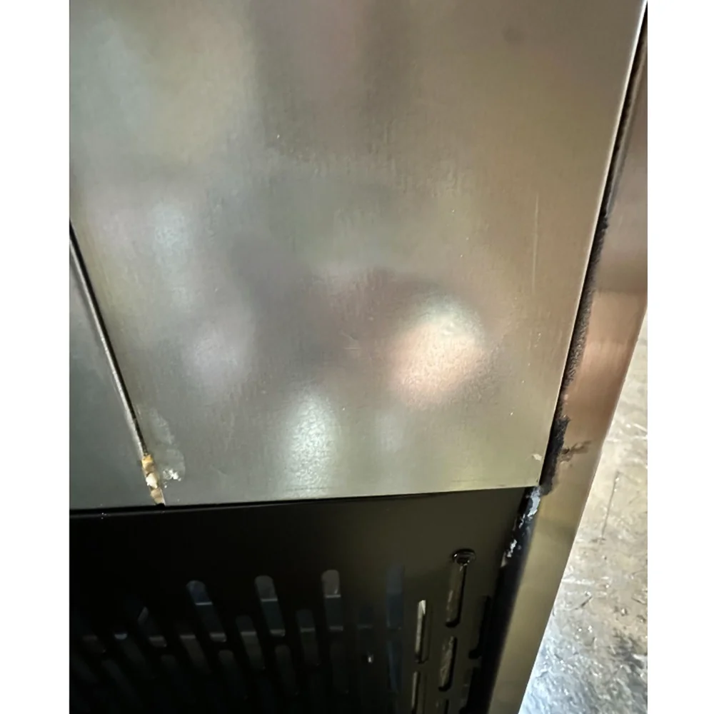 Used 54" Reach-In Refrigerator, 2 Glass Door, Stainless Steel, 1 Year Warranty