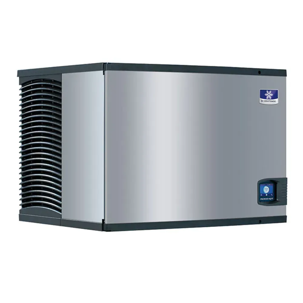 Manitowoc air-cooled half-cube ice machine head with stainless build, easy-clean evaporator, no bin, built for high-capacity daily ice output.