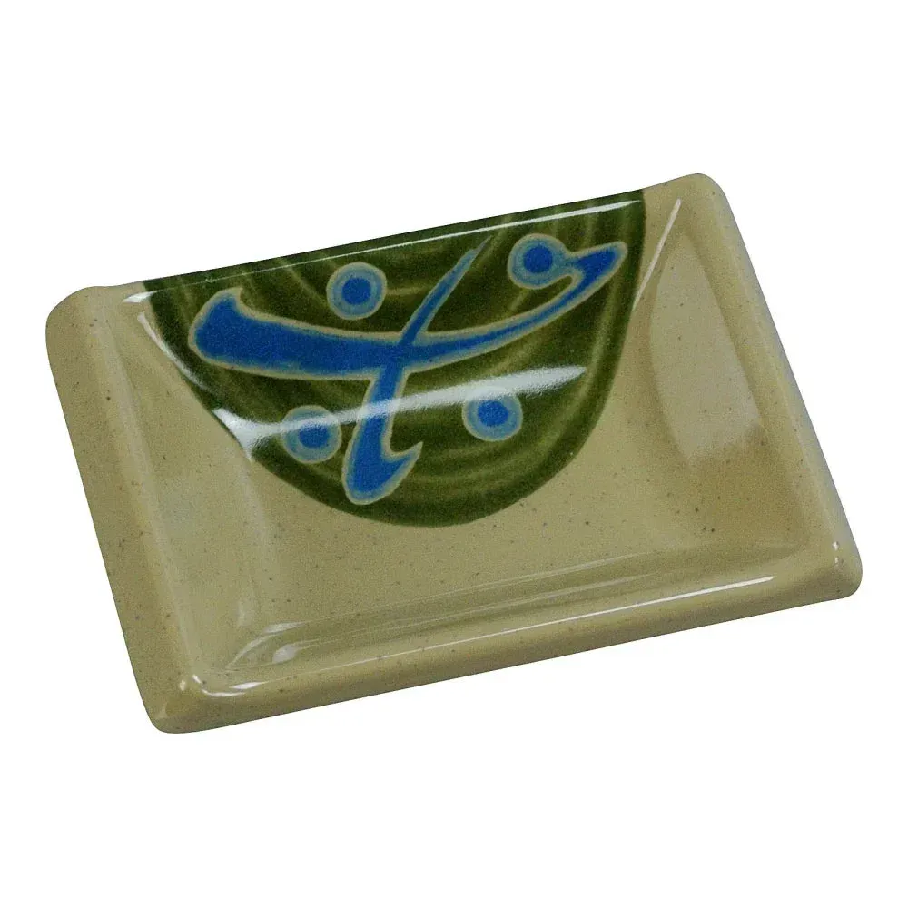 Yanco China rectangular sand melamine sauce dish perfect for soy or dipping sauces, with sleek presentation, easy cleaning and odor-resistant finish.