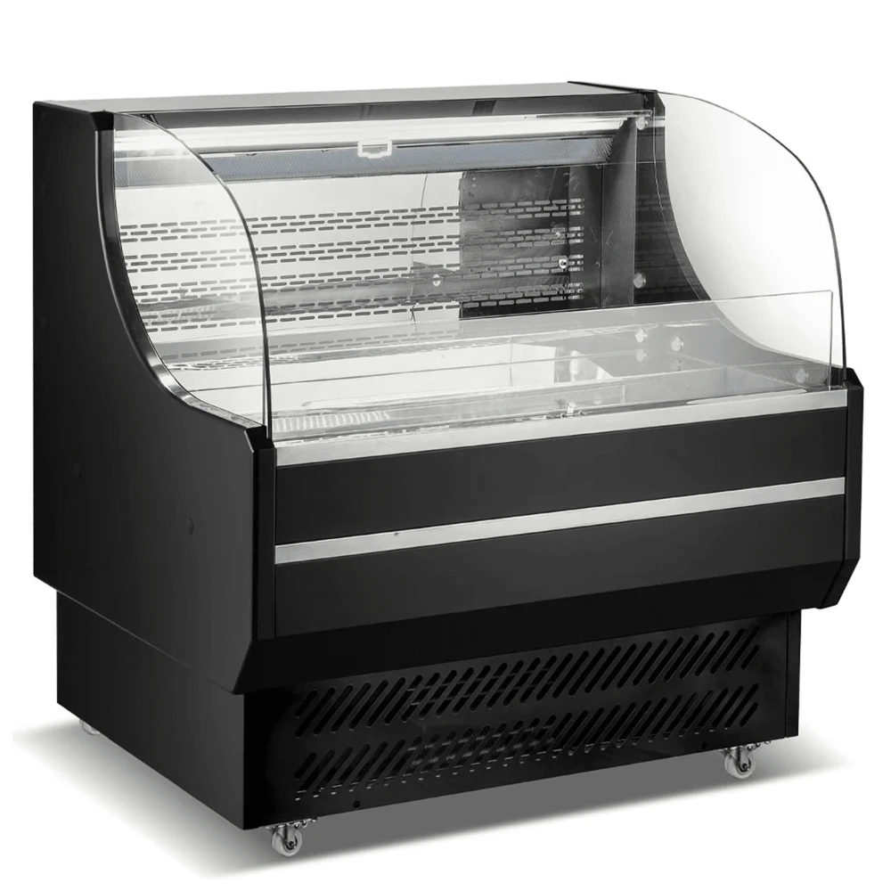ProKitchen Series 36" Grab and Go Low Profile Open Air Merchandiser, Black, 1 Year Warranty