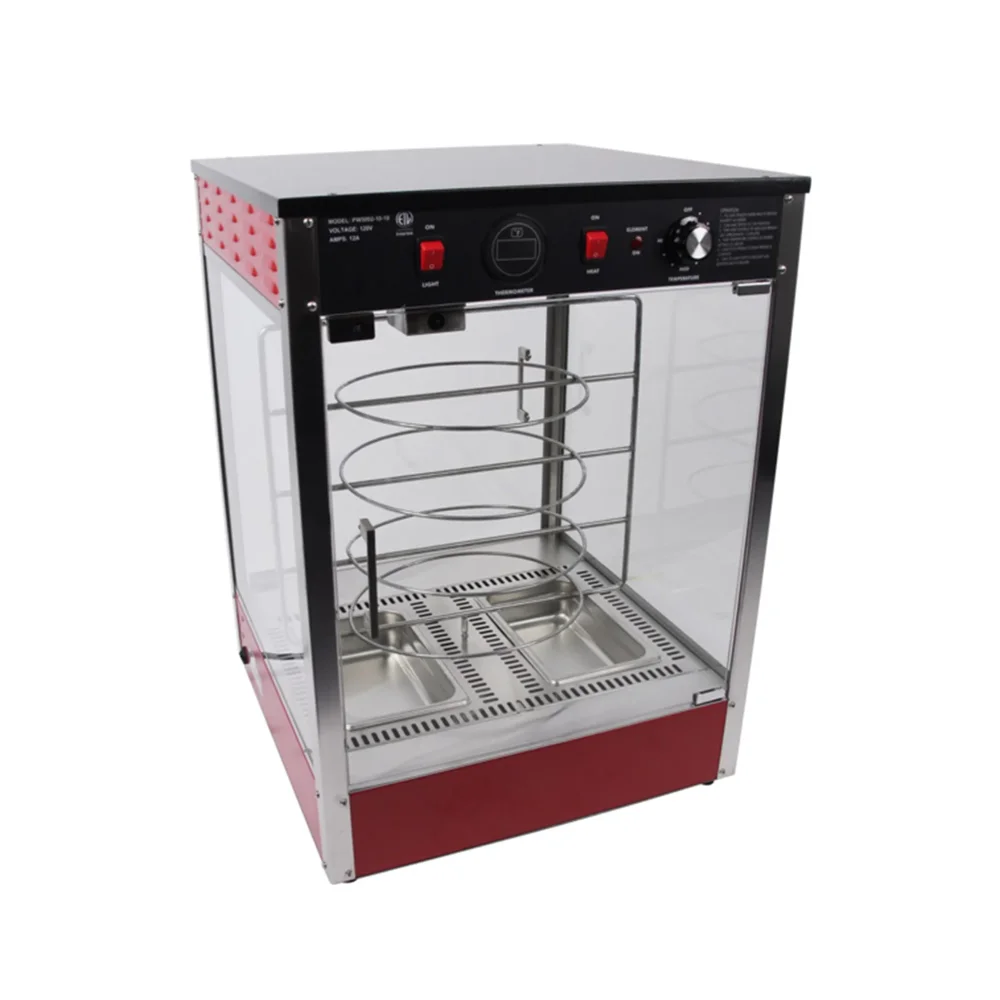 KitchenCore Series 21" Countertop Pizza & Pretzel Warmer Merchandiser, 1340W, Pass Through, 1 Year Warranty