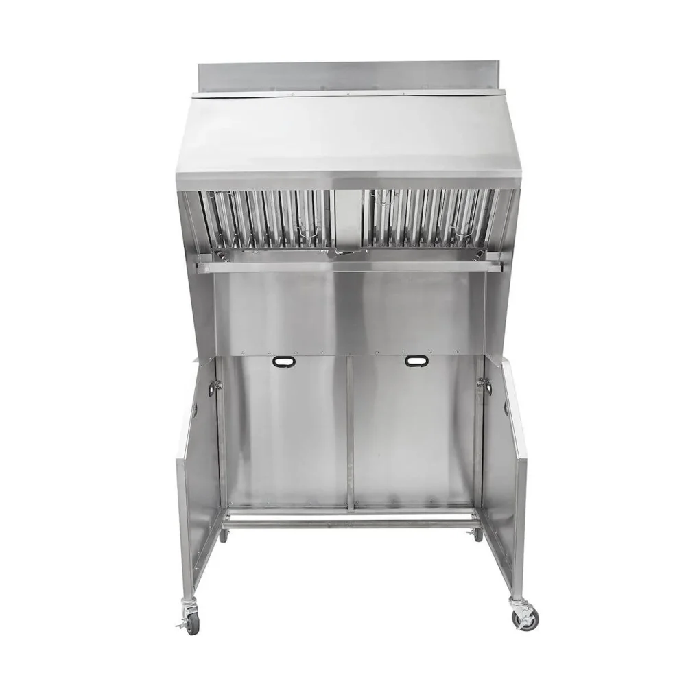 KitchenCore Series 48" Portable Ventless Hood System, R-102 Fire Suppression, 18-Gauge, Stainless Steel