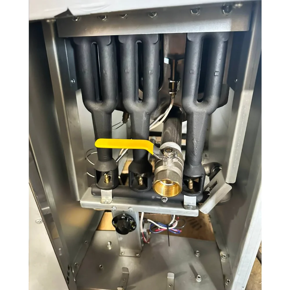 Used  40 lbs Commercial Gas Fryer, Liquid Propane, 105,000 BTU, 1 Year Warranty