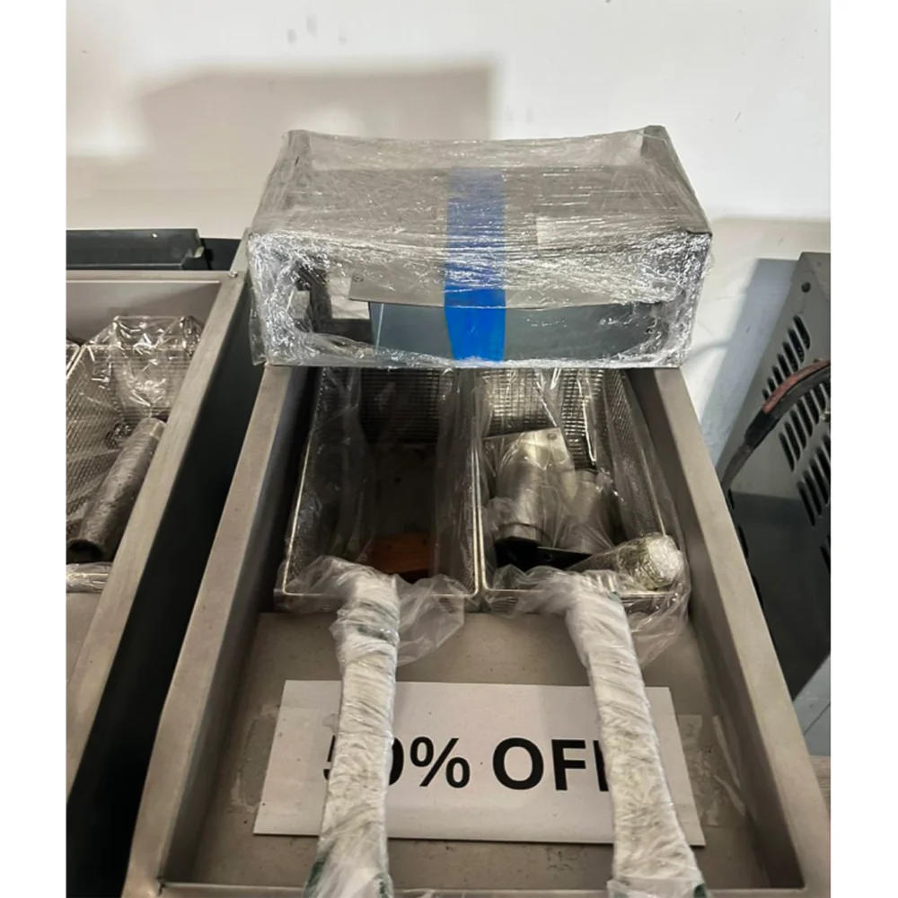 Used  40 lbs Commercial Gas Fryer, Liquid Propane, 105,000 BTU, 1 Year Warranty