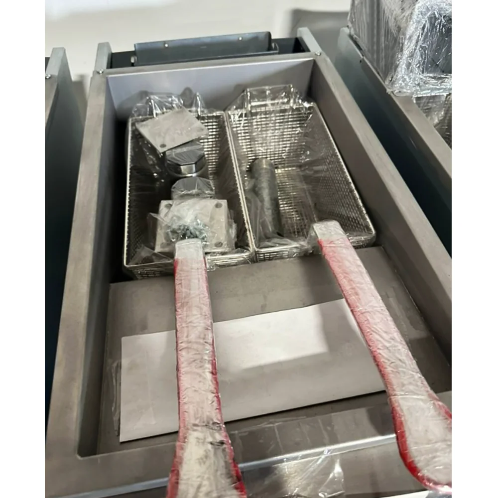 Used  40 lbs Commercial Gas Fryer, Liquid Propane, 105,000 BTU, 1 Year Warranty