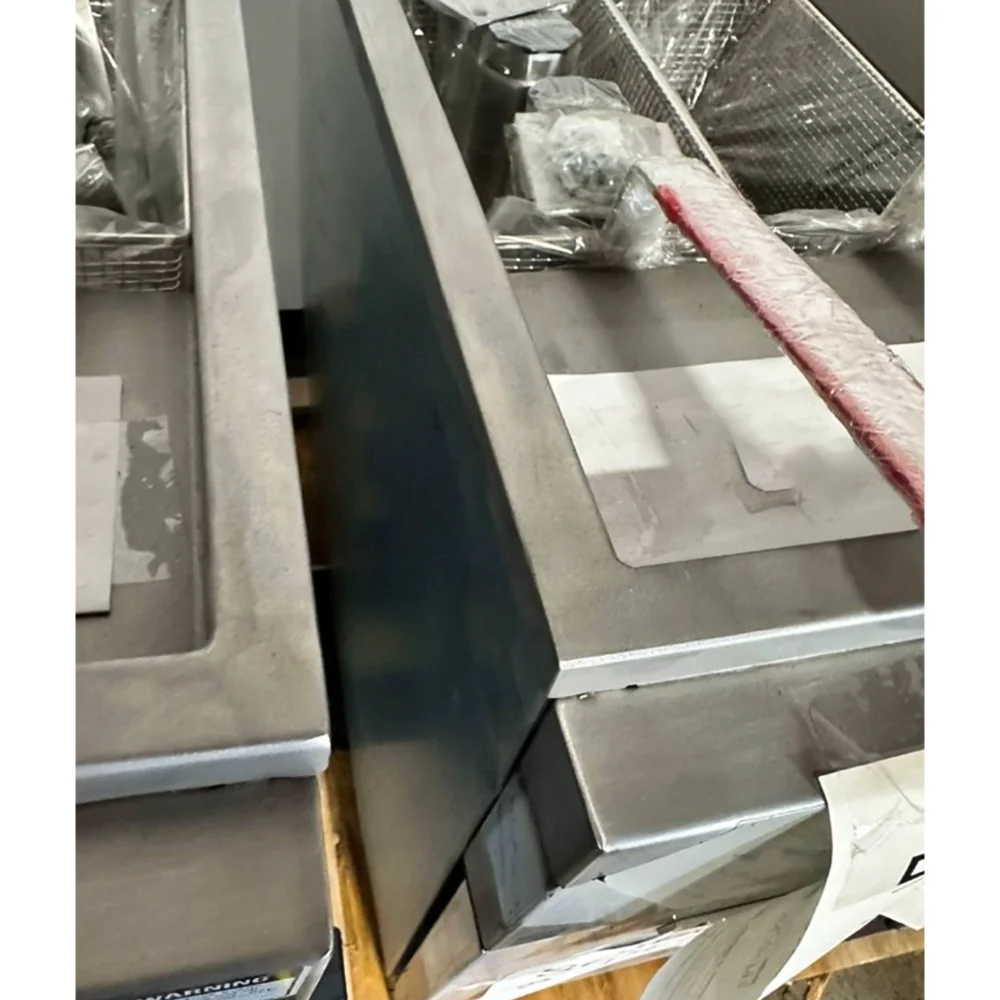 Used  40 lbs Commercial Gas Fryer, Liquid Propane, 105,000 BTU, 1 Year Warranty