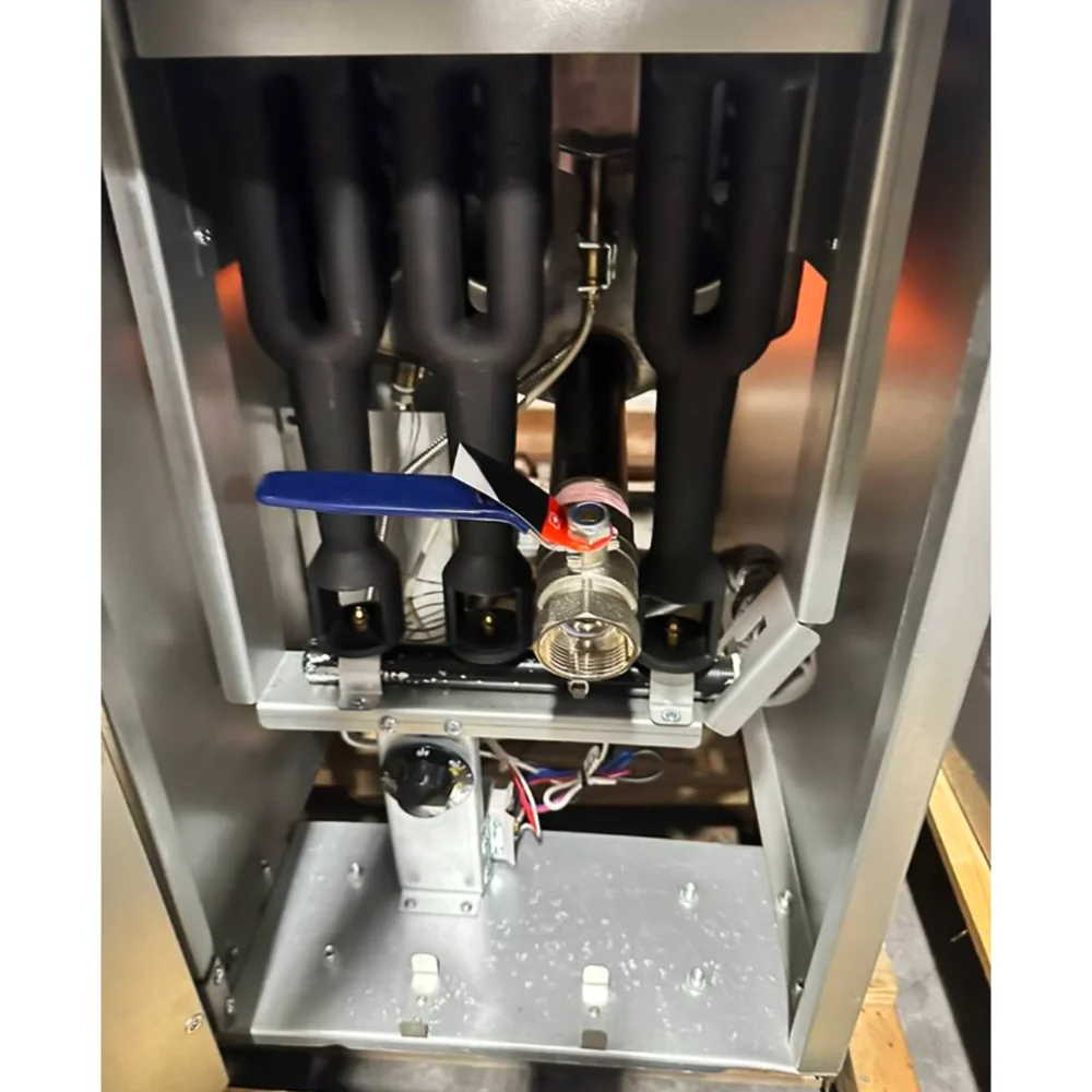 Used  40 lbs Commercial Gas Fryer, Liquid Propane, 105,000 BTU, 1 Year Warranty