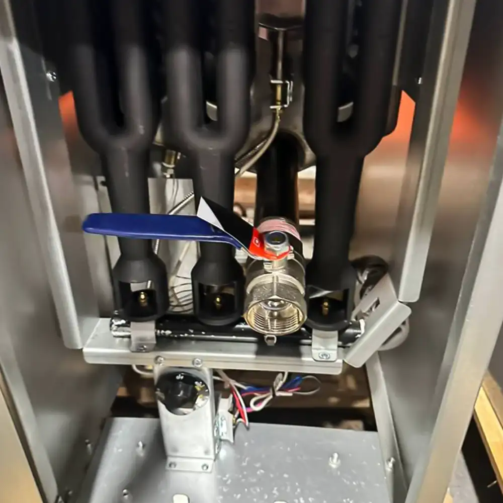 Used  40 lbs Commercial Gas Fryer, Liquid Propane, 105,000 BTU, 1 Year Warranty