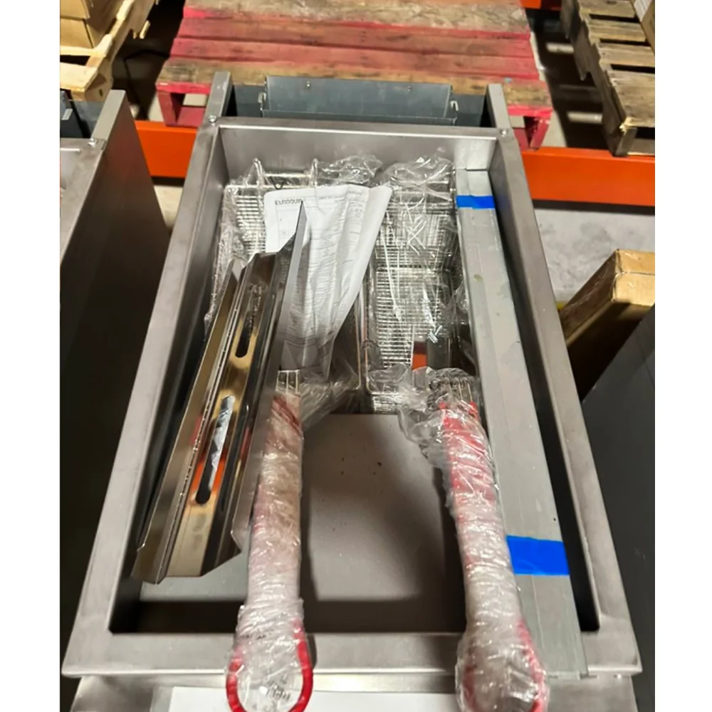 Used  40 lbs Commercial Gas Fryer, Liquid Propane, 105,000 BTU, 1 Year Warranty