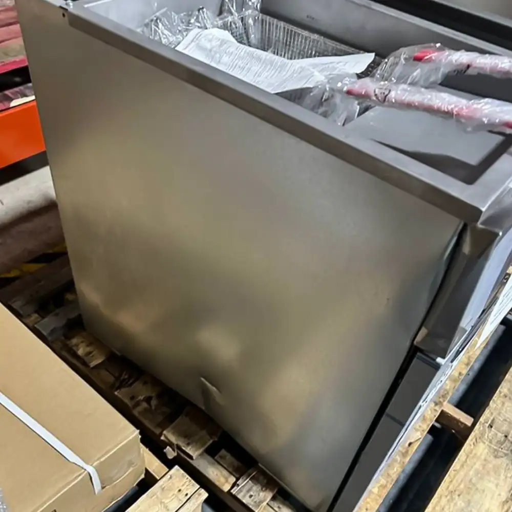 Used  40 lbs Commercial Gas Fryer, Liquid Propane, 105,000 BTU, 1 Year Warranty