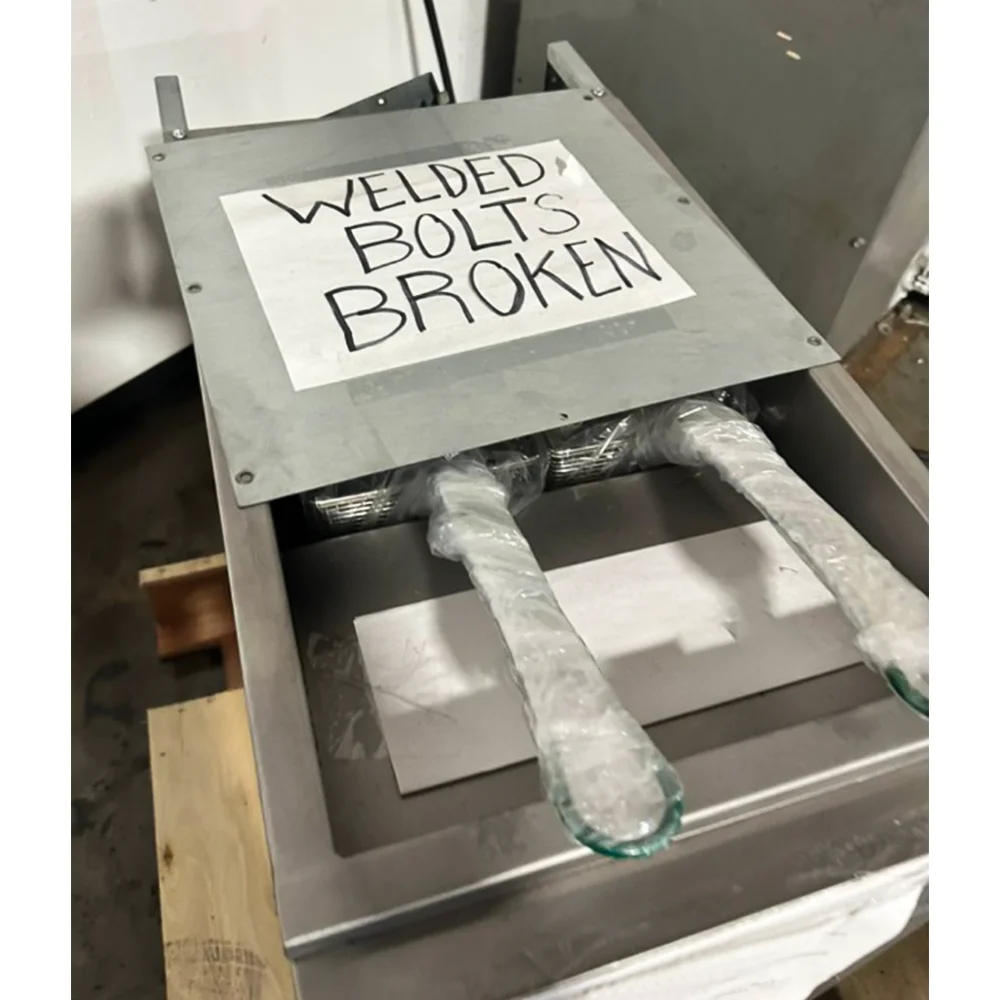 Used  40 lbs Commercial Gas Fryer, Liquid Propane, 105,000 BTU, 1 Year Warranty