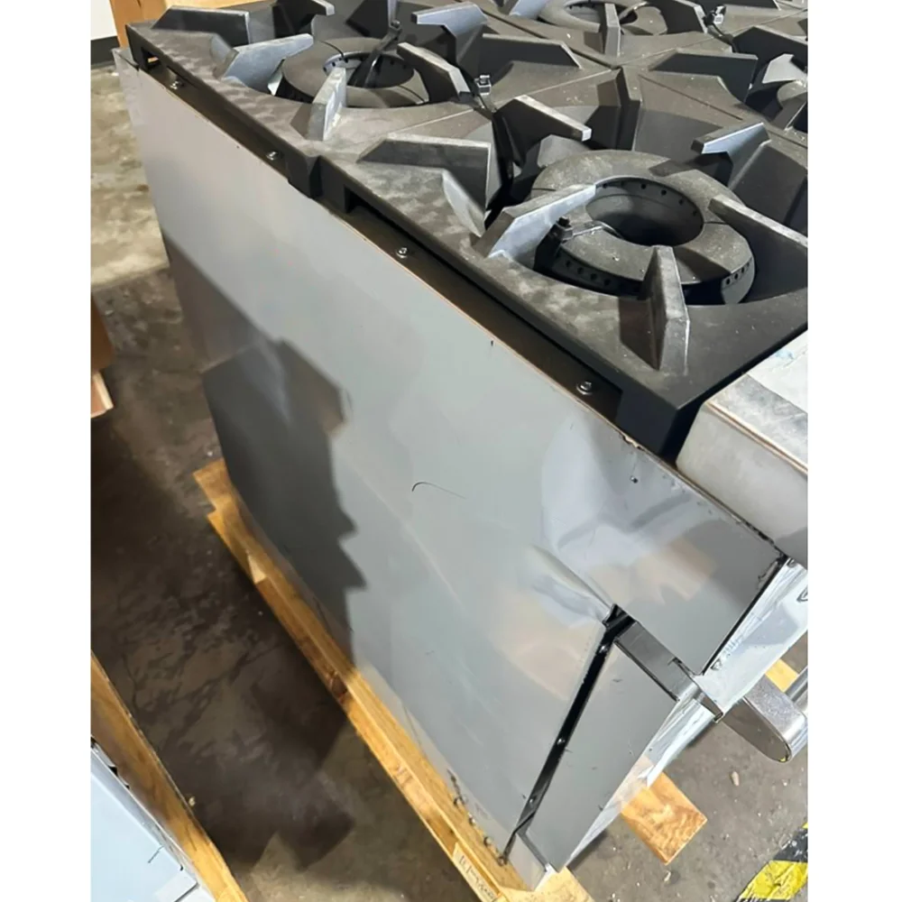 Used 36" Commercial Gas Range, 6 Open Burners and 1 Oven, Natural Gas, 1 Year Warranty