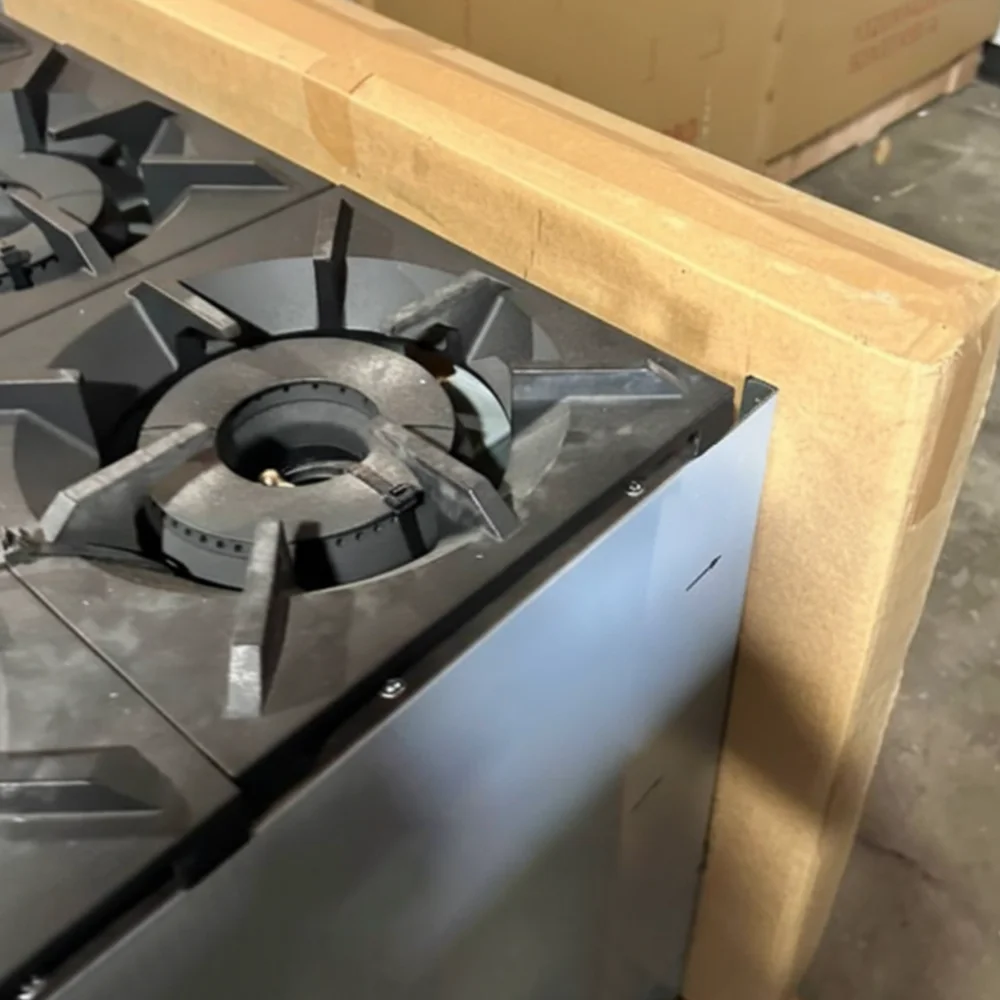 Used 36" Commercial Gas Range, 6 Open Burners and 1 Oven, Natural Gas, 1 Year Warranty