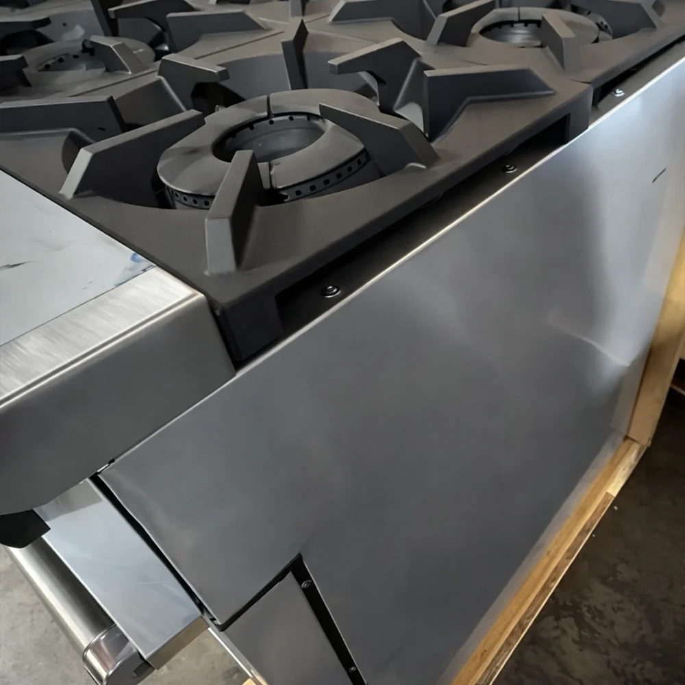 Used 36" Commercial Gas Range, 6 Open Burners and 1 Oven, Natural Gas, 1 Year Warranty