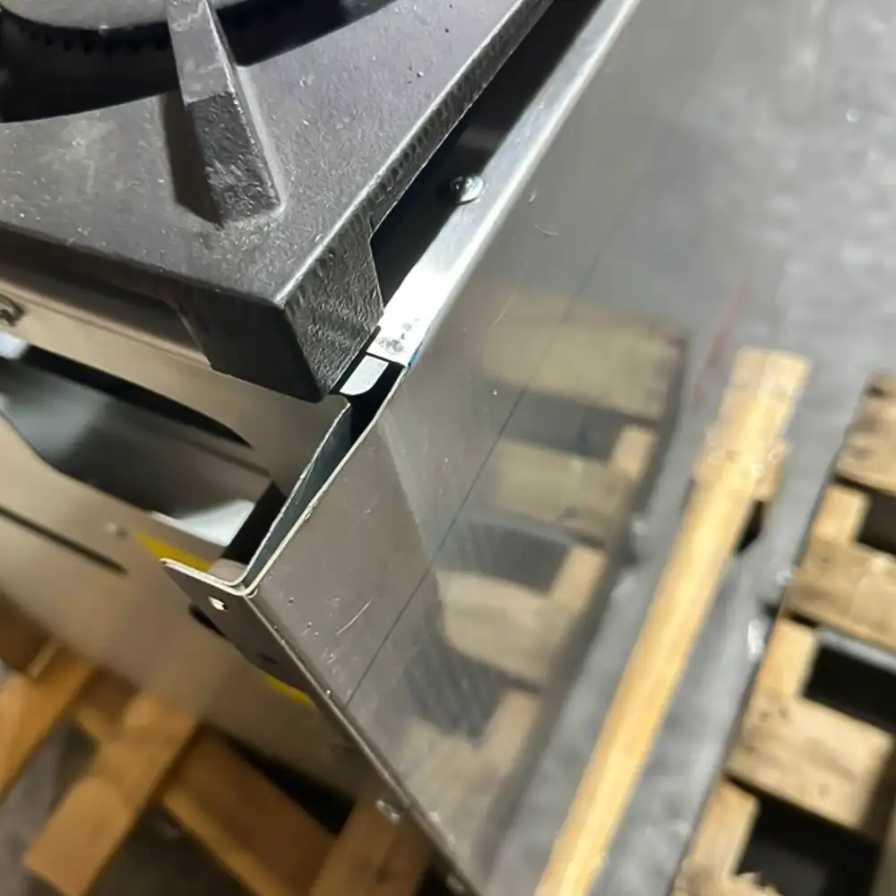 Used 24" Commercial Gas Range, 4 Open Burners and 1 Oven, Liquid Propane, 1 Year Warranty