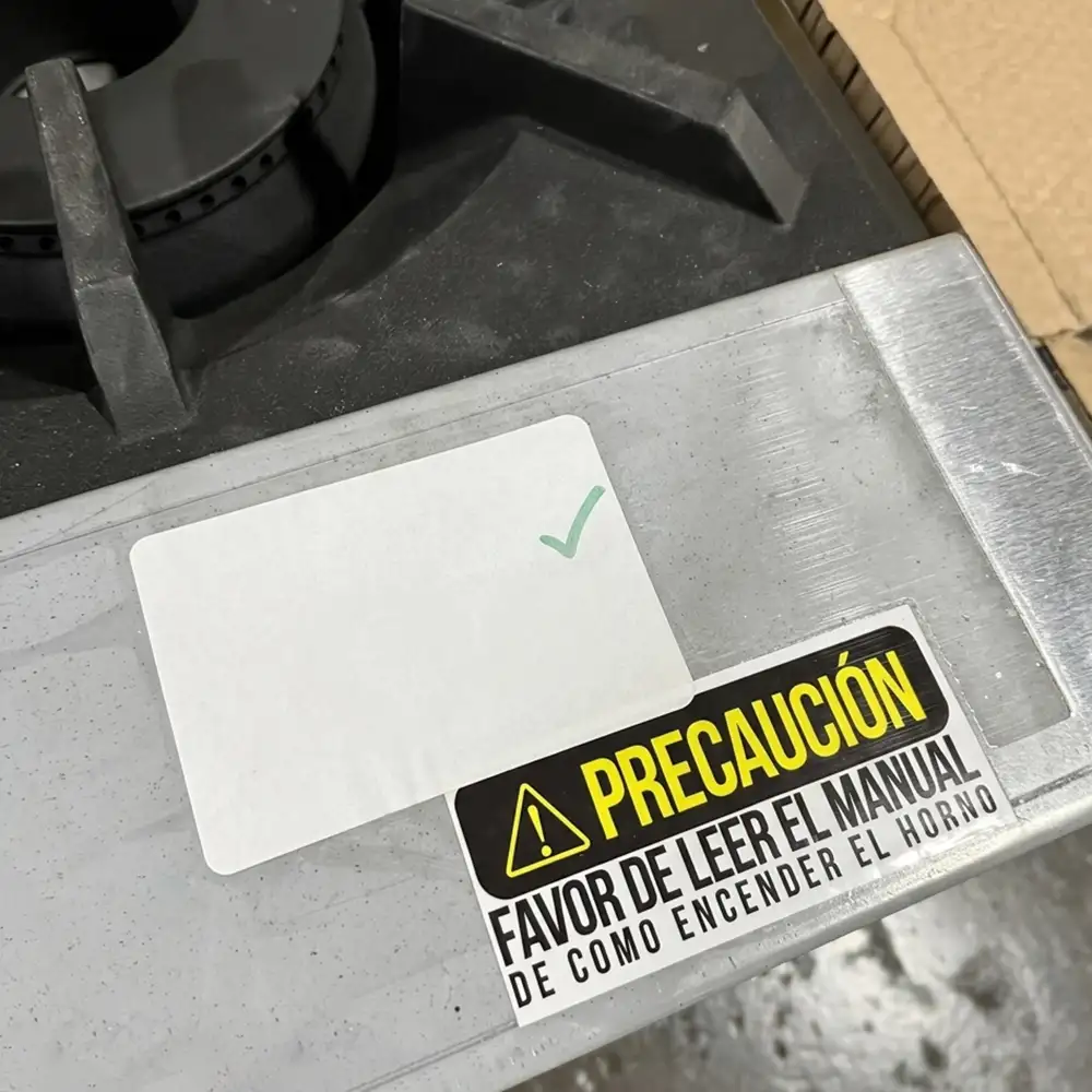 Used 24" Commercial Gas Range, 4 Open Burners and 1 Oven, Natural Gas, 1 Year Warranty