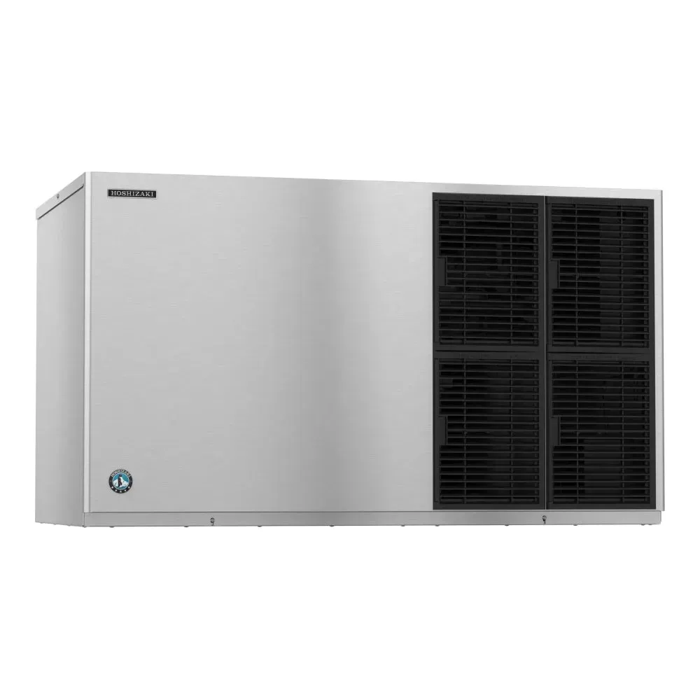 Front plate on a crescent cuber ice machine head from Hoshizaki America without a storage bin, designed for consistent ice output.