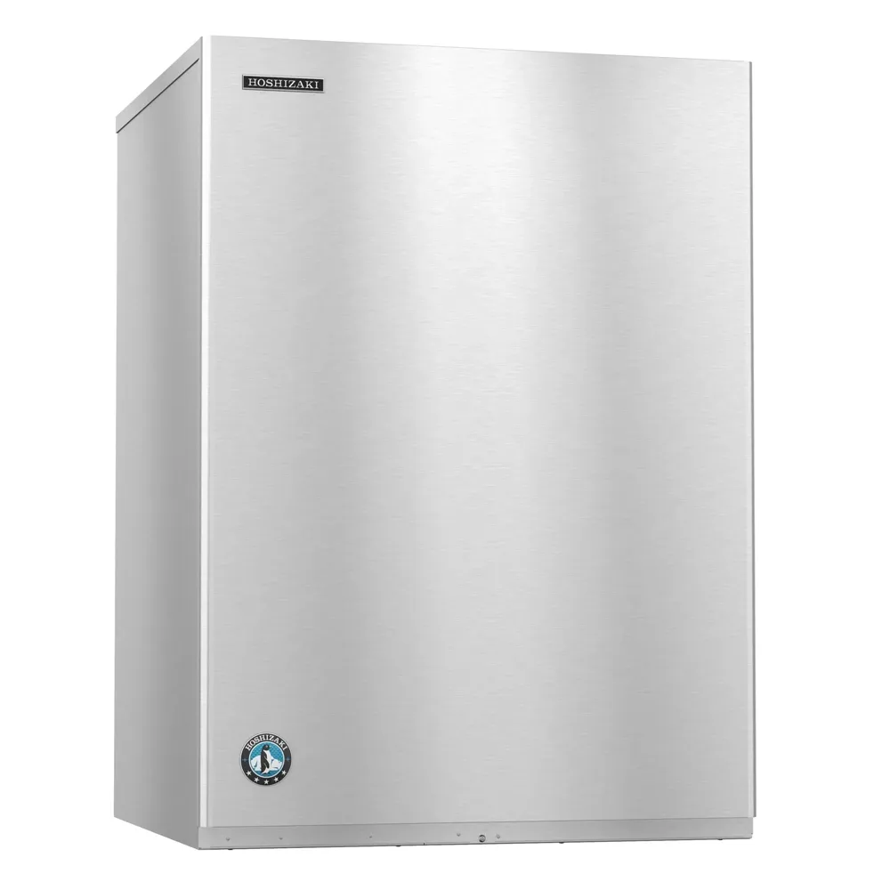 Serenity series remote cooled crescent cube ice machine head from Hoshizaki America for a restaurant hotel bar, with high output quiet operation.