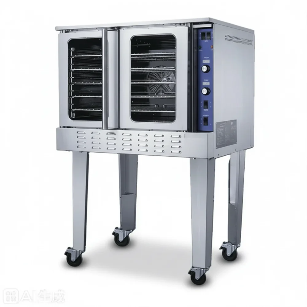 KitchenCore Series 38" Commercial Convection Oven, Single-Deck, 3 Burners, Gas, 54,000 BTU