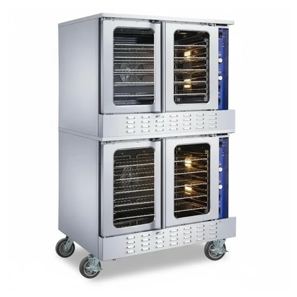 KitchenCore Series 38" Commercial Convection Oven, Double-Deck, 6 Burners, Gas, 108,000 BTU