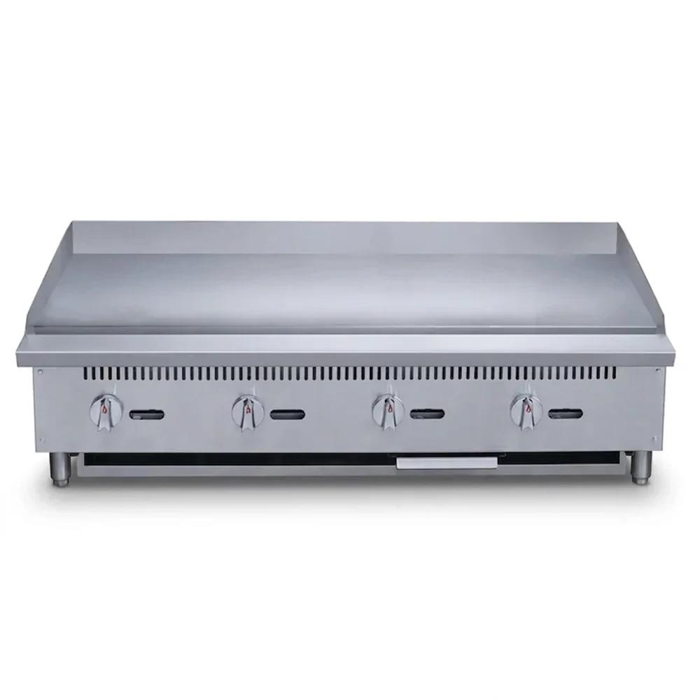 KitchenCore Series 48" Countertop Gas Griddle with 4 Burners, 120,000 BTU - Convertible