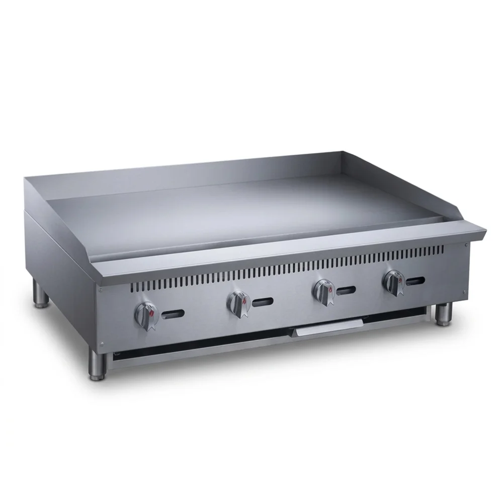 KitchenCore Series 48" Countertop Gas Griddle with 4 Burners, 120,000 BTU - Convertible