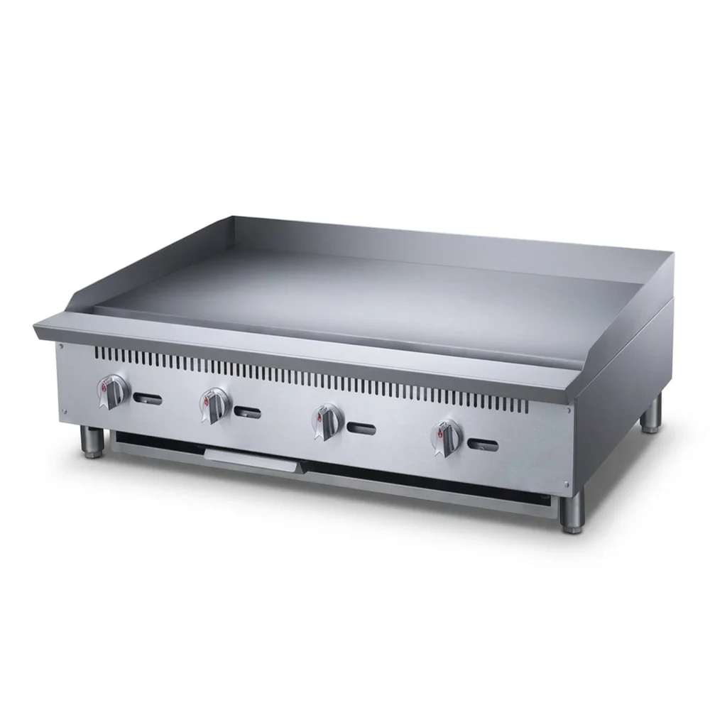 KitchenCore Series 48" Countertop Gas Griddle with 4 Burners, 120,000 BTU - Convertible