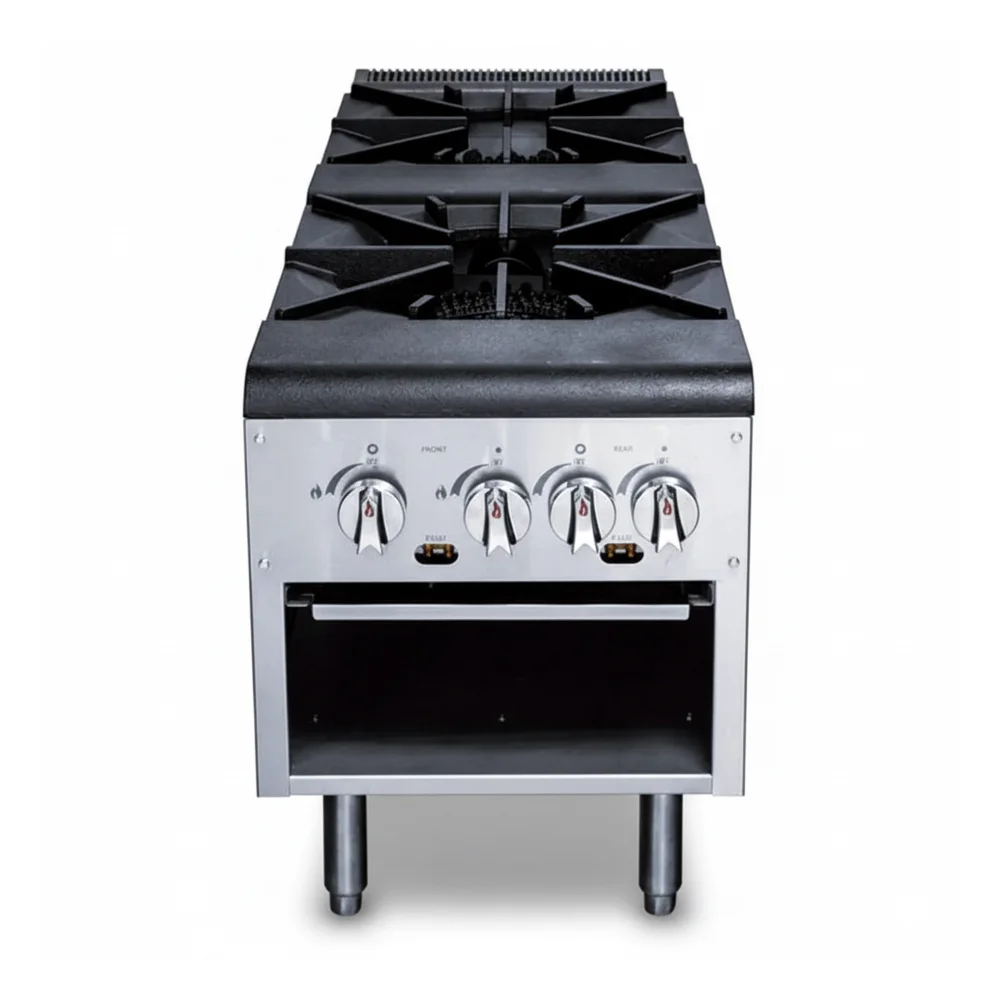 KitchenCore Series 18" Stock Pot Range, 4 Burners, 160,000 BTU - Convertible