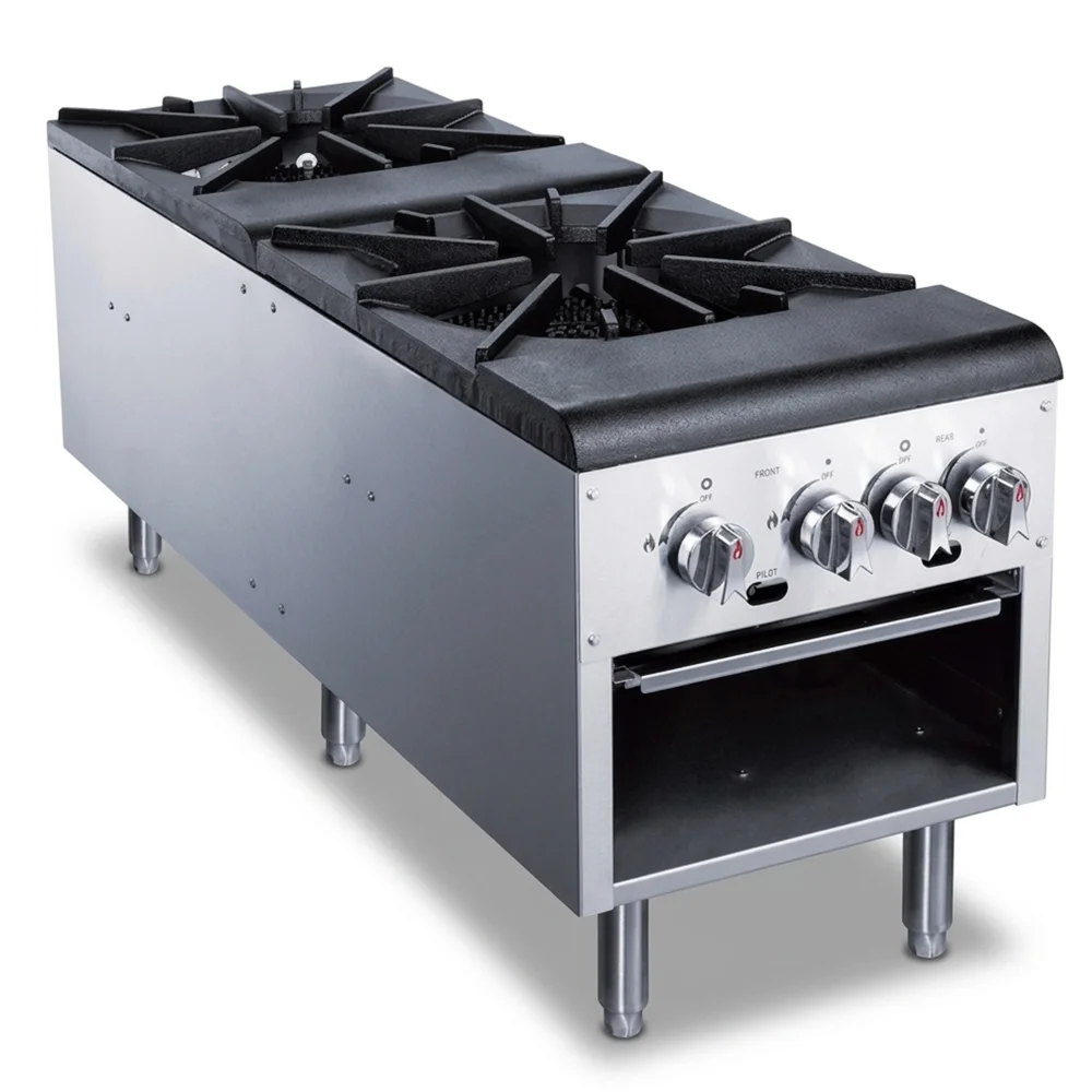 KitchenCore Series 18" Stock Pot Range, 4 Burners, 160,000 BTU - Convertible