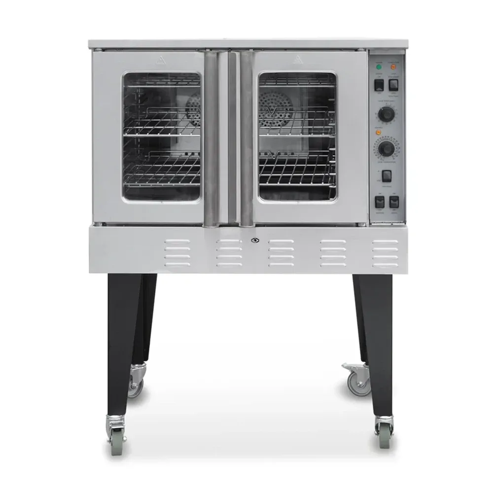 Platinum Flame Series 39" Commercial Convection Oven with Legs, Single Deck, Full Size, 60,000 BTU