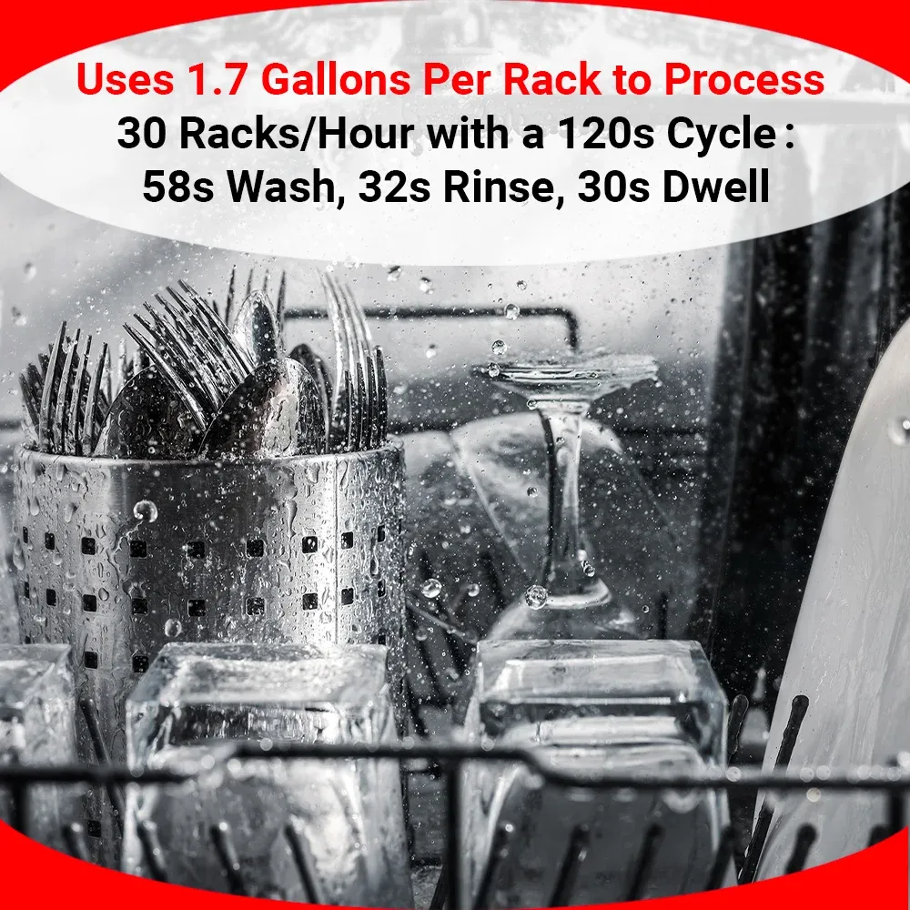 Low-temp CMA undercounter dishwasher with heater for hotel kitchenscompact design sanitizes glassware efficiently while conserving water and energy.