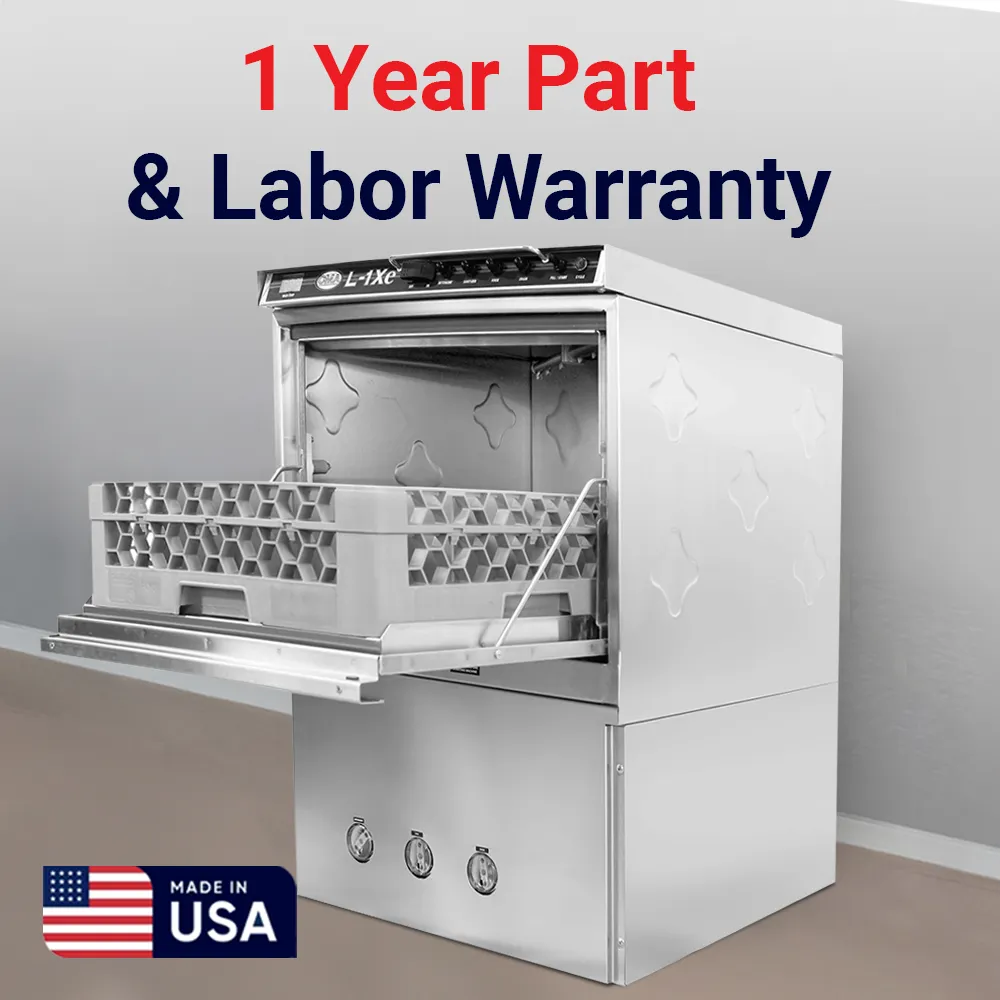 Low-temp energy-efficient CMA undercounter dishwasher with heater for eco-conscious cafes and water-saving for daily glassware cleaning.