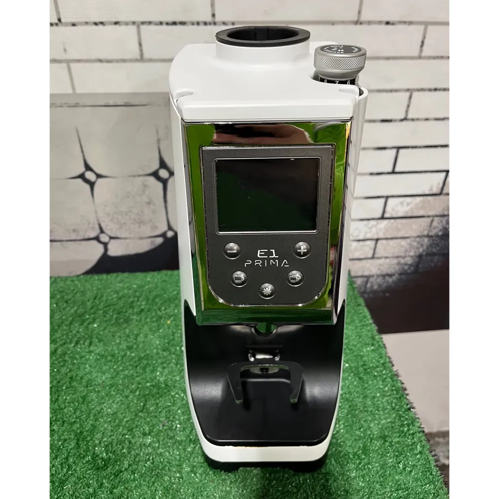 Used Nuova Simonelli Atom E1 Prima Coffee Grinder - 110V, 65 mm Burr Size, White