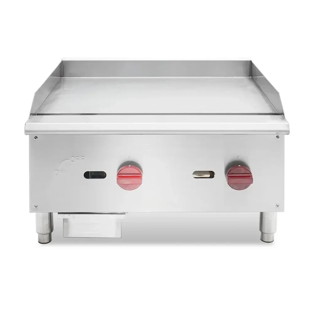 Platinum Flame Series 24" Countertop Gas Griddle, 2 Burners, 60,000 BTU - Convertible
