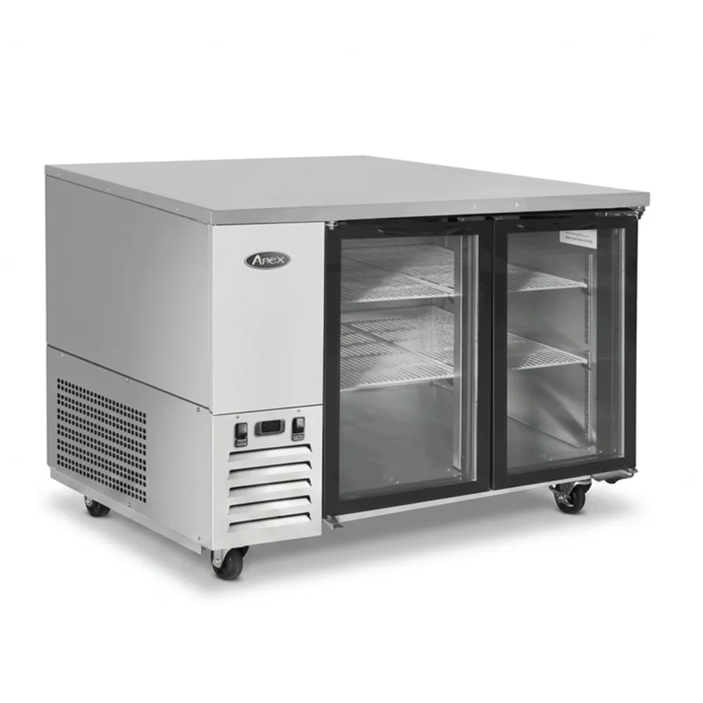 Atosa MBB48GGR 48" Back Bar Cooler, 2 Glass Doors, 12.9 Cu.ft, 115V