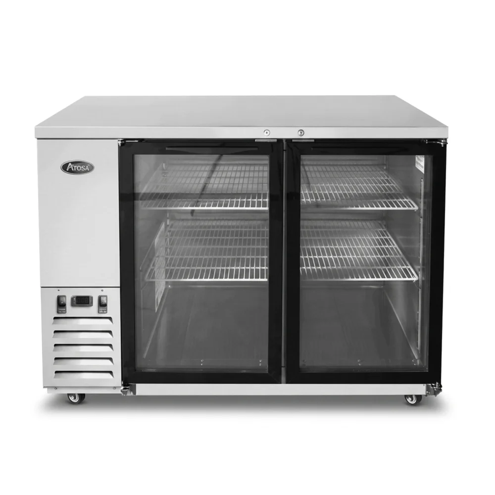 Atosa MBB48GGR 48" Back Bar Cooler, 2 Glass Doors, 12.9 Cu.ft, 115V