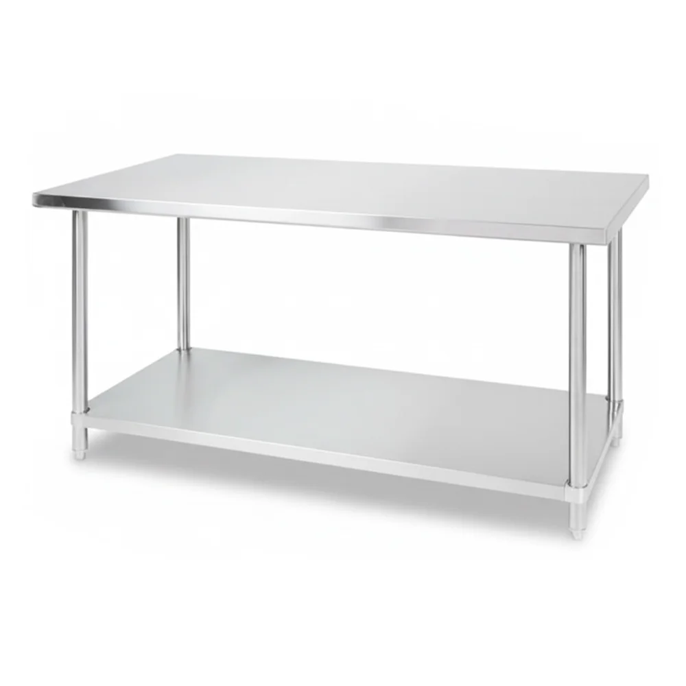 30" x 60" 16-Gauge Commercial Work Table with Undershelf, 304 Stainless Steel