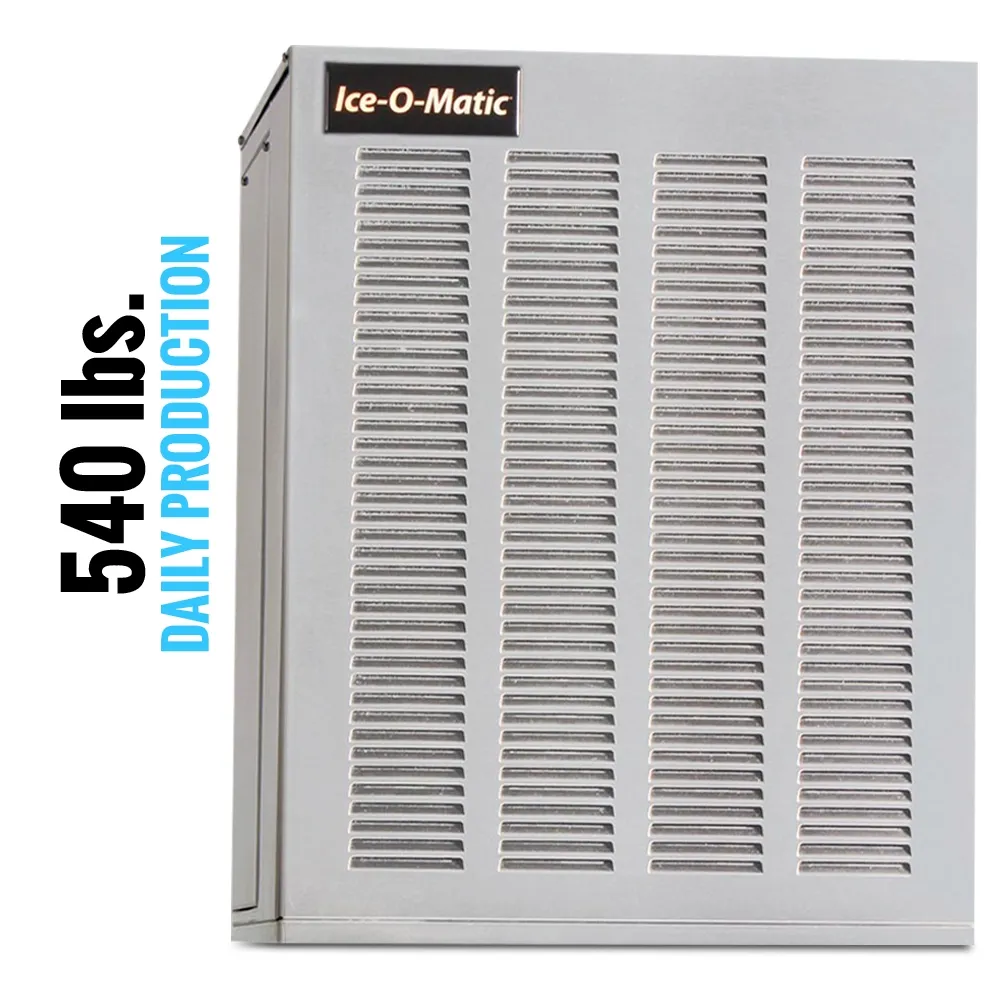 Ice-O-Matic air cooled flake ice machine head without storage bin, efficient solution for consistent ice production in restaurants.