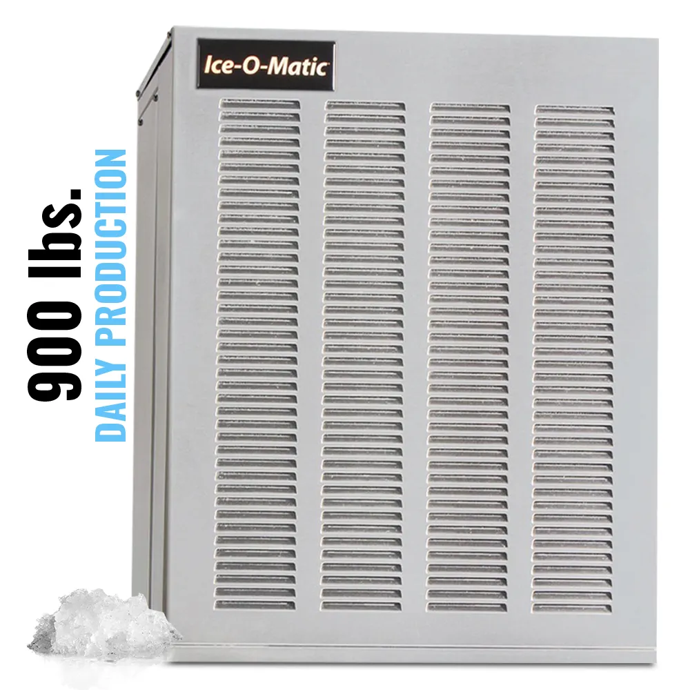 Ice-O-Matic air cooled flake ice machine head without storage bin, delivering reliable ice production for foodservice establishments.