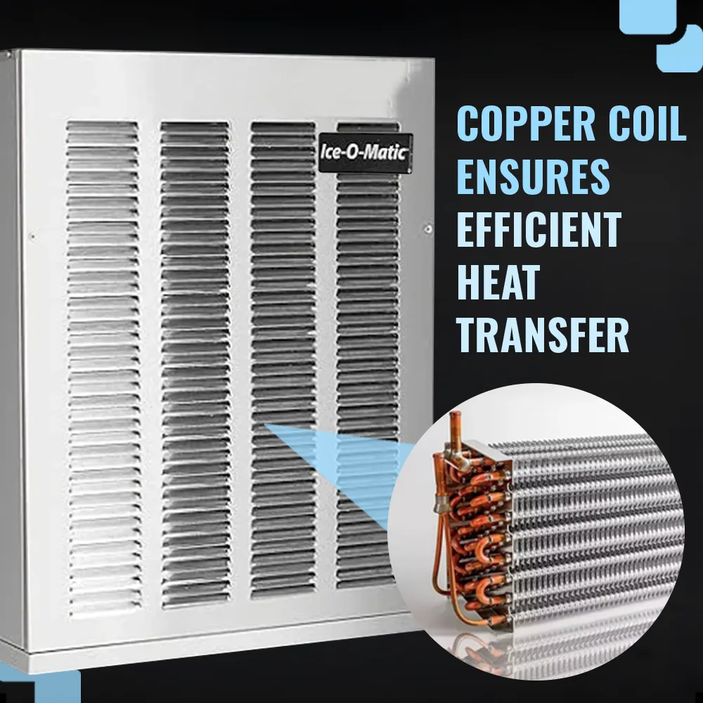 Ice-O-Matic air cooled flake ice machine head without storage bin, designed for high-capacity ice production in commercial settings.