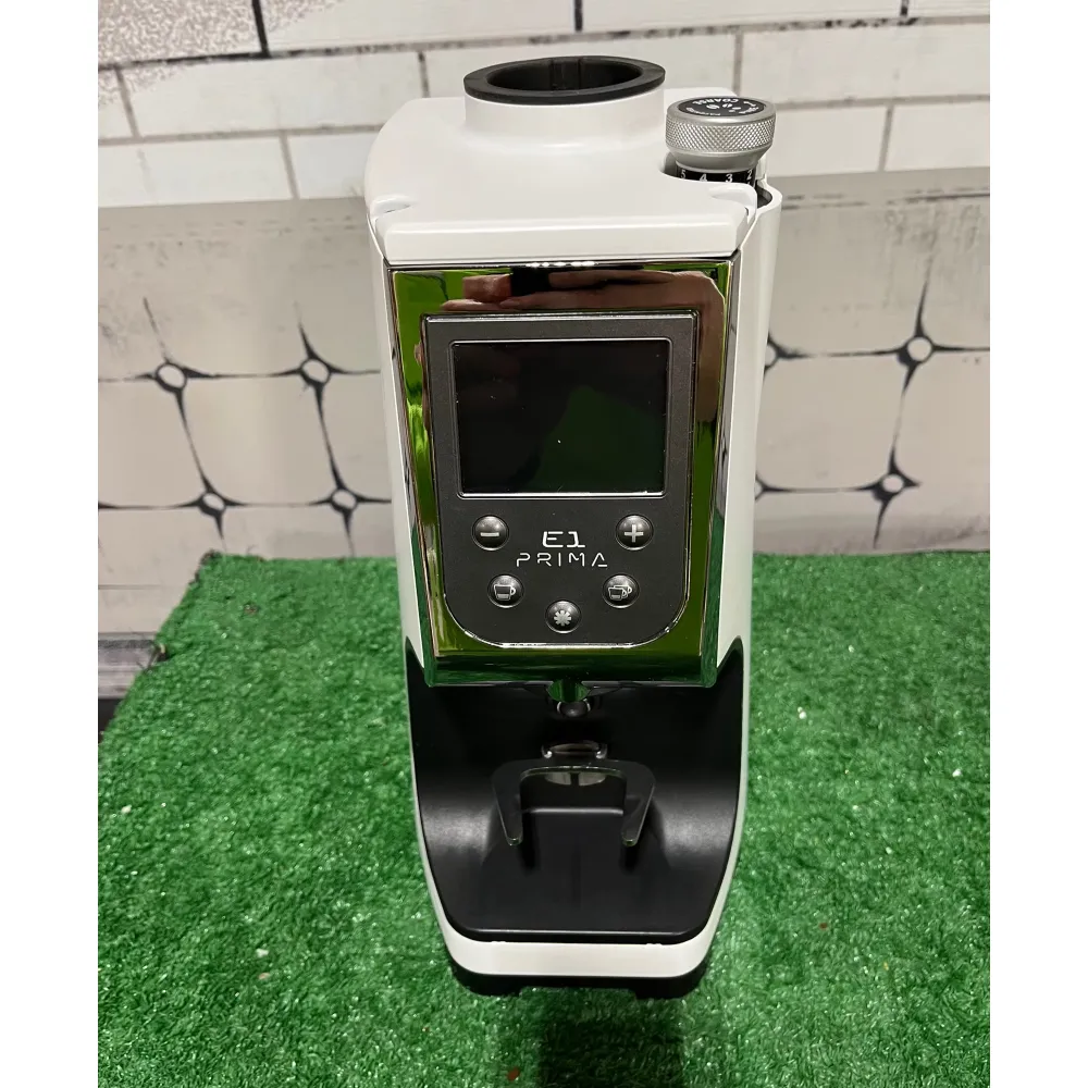 Used Nuova Simonelli Atom E1 Prima Coffee Grinder - 110V, 65 mm Burr Size, White