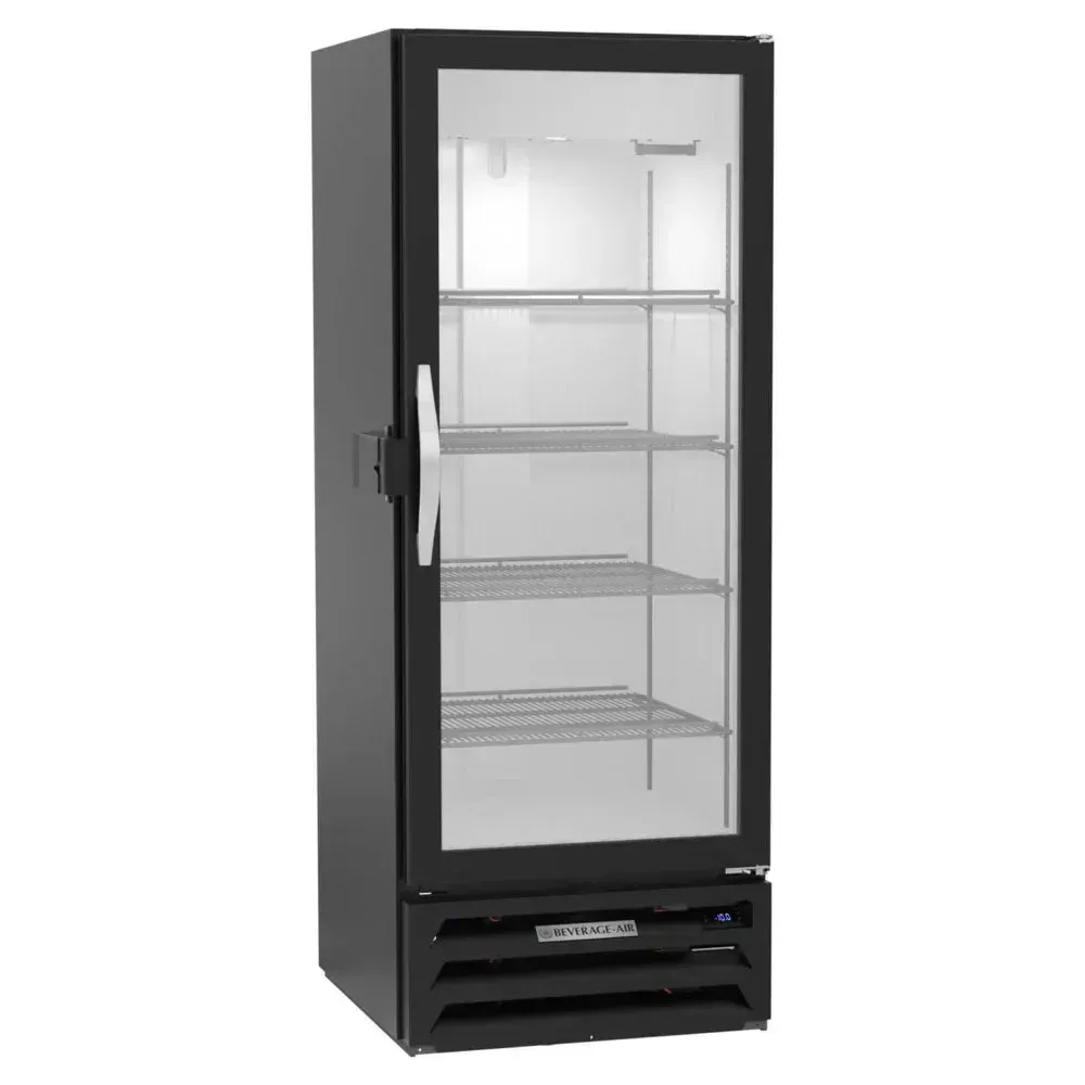 Beverage-Air double-section reach-in freezer with solid half doors and stainless steel design, perfect for energy-efficient operations.