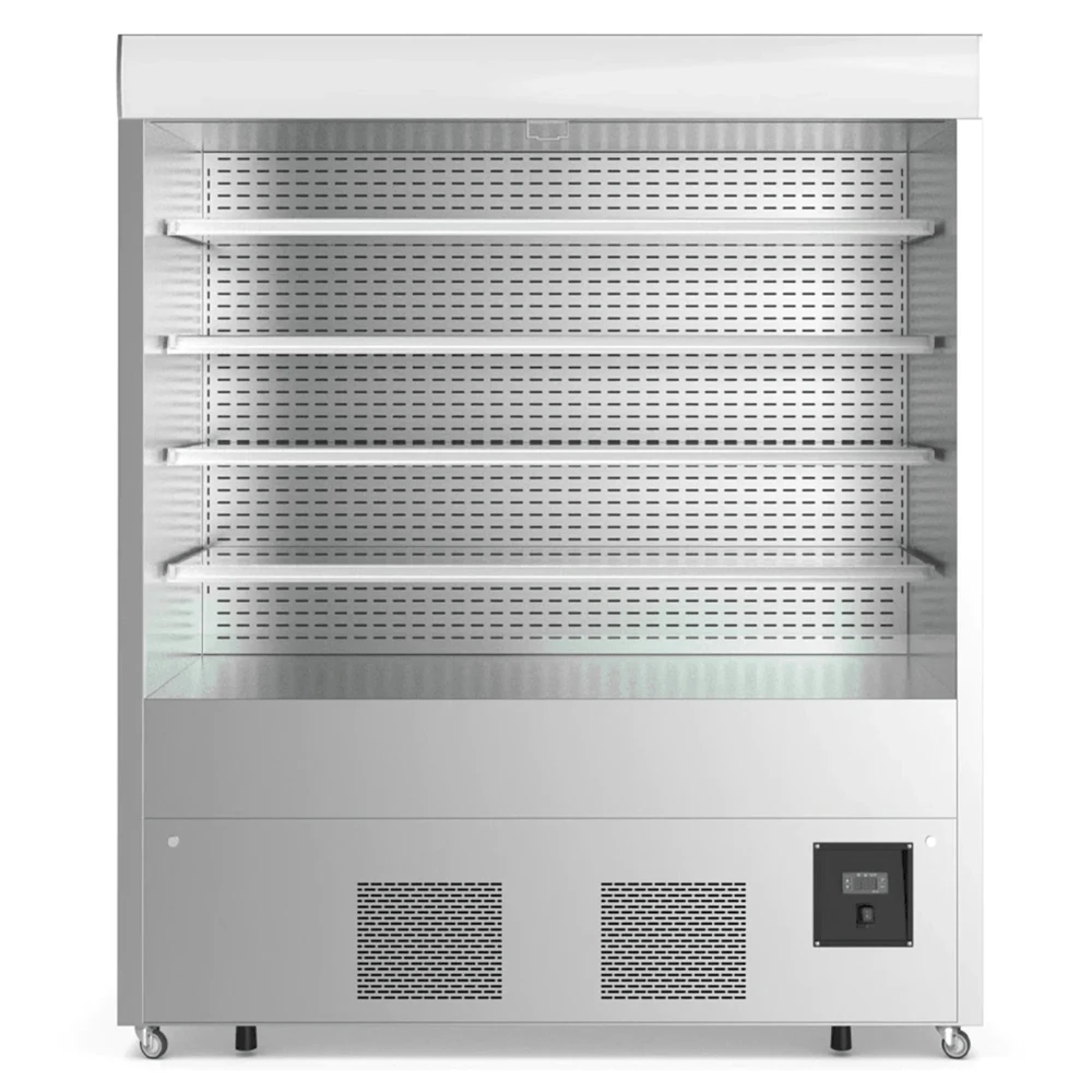 ProKitchen Series 72" Grab and Go Open Air Merchandiser, Stainless Steel, 220V, 1 Year Warranty