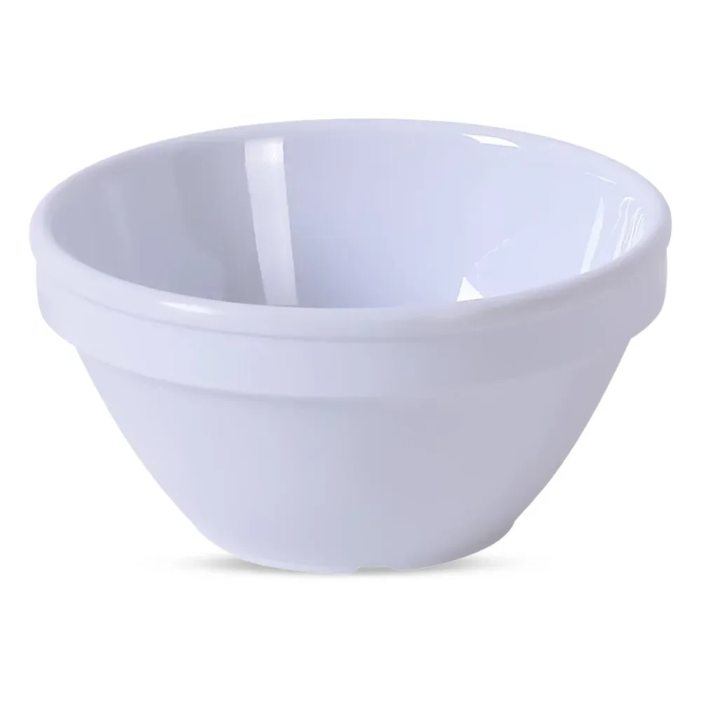 Yanco MS-313WT 8 Oz Melamine Bouillon Cup NSF Dishwasher Safe White 4-1/4 Inch Diameter