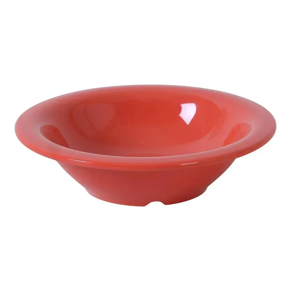 Orange-red Yanco China soup bowl adds a playful energetic touch to your table while serving soup, sauces, or warm starters at any event.